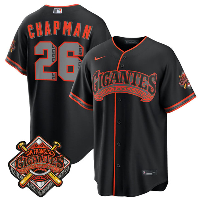 Youth San Francisco Giants #26 Matt Chapman Black 2026 Alternate Stadium Stitched Baseball Jersey